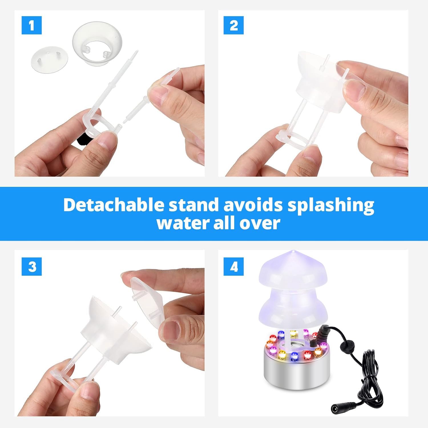 Sunshine smile Ultrasonic Fog Maker, nebulizzatore a ultrasuoni per Halloween, mini macchina per nebbia, per Halloween Pumpkin e strega, nebulizzatore in metallo, produttore di nebbia
