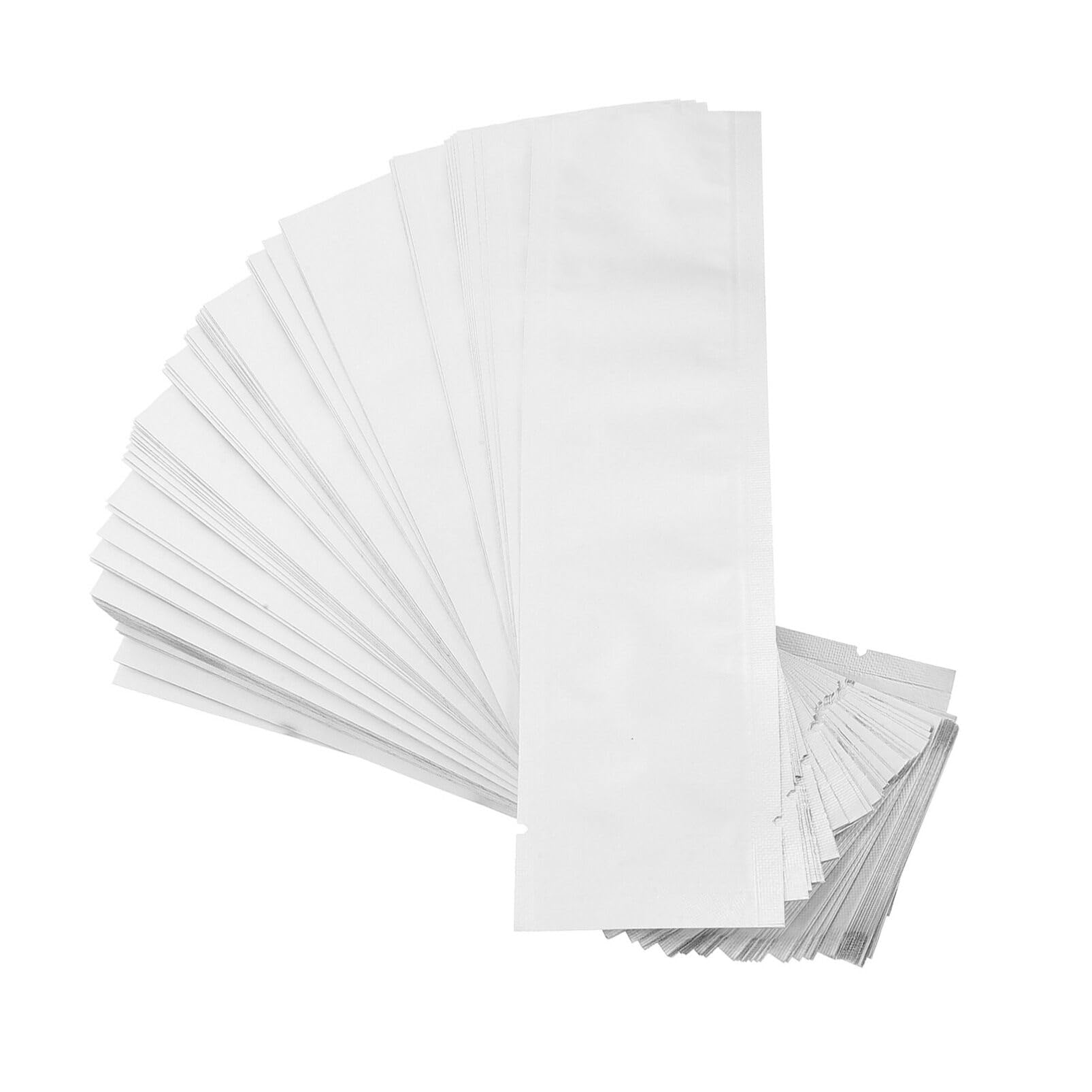 SOLUSTRE Long Aluminum Sealing Bag 100pcs Vacuum Food Bags for Solid Drinks Protein Powder