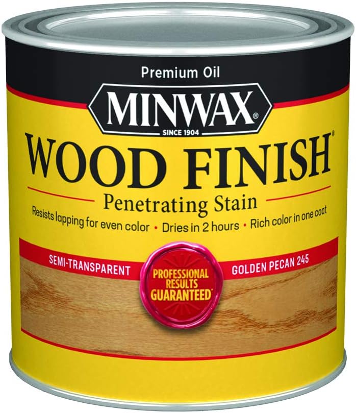 1/2 pt 22450 Golden Pecan Wood Finish Penetrating Oil-Based Wood Stain