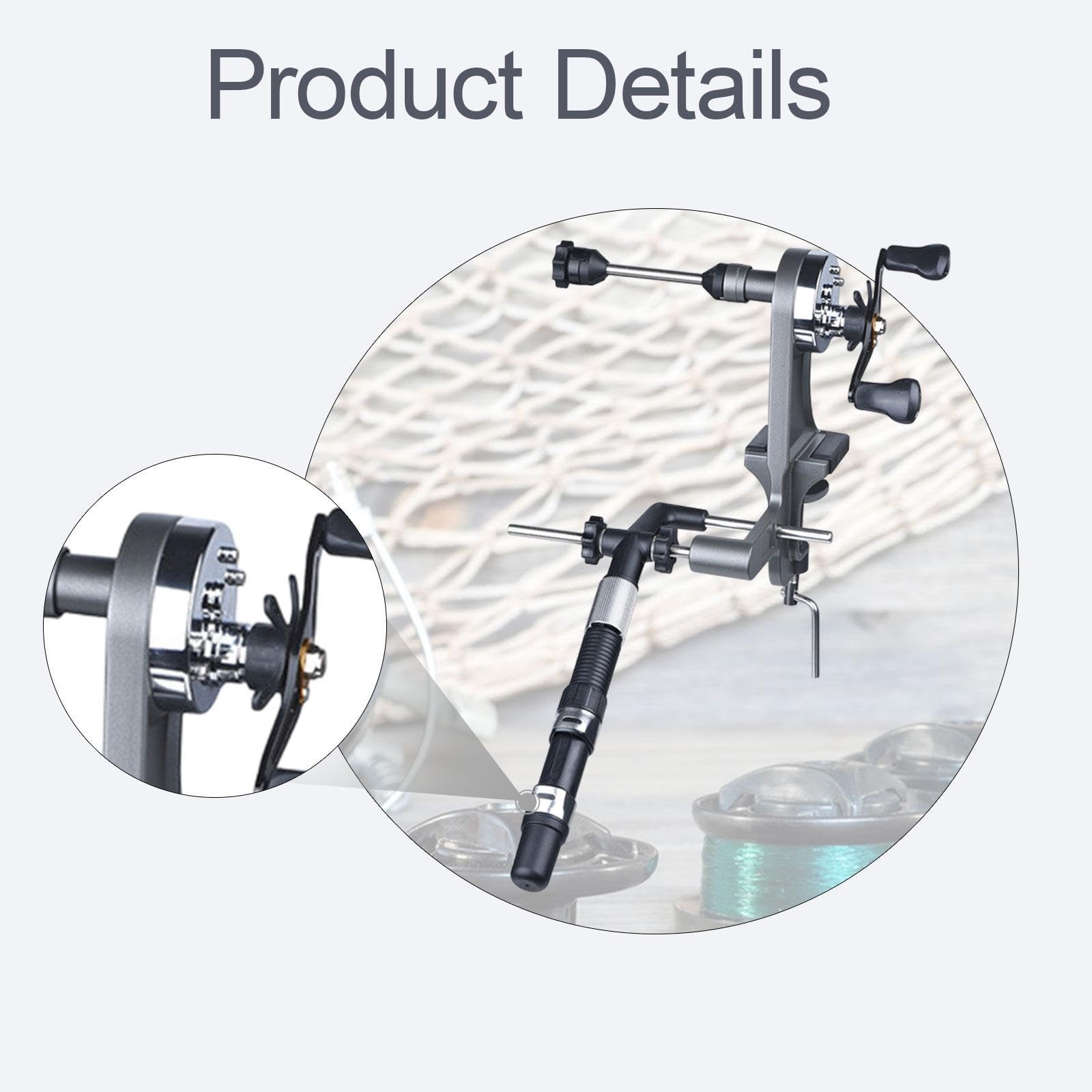 Menolana Fishing Line Spooler Spooling Tool Winding System Spool Tool for Baitcasting for Table 4.5:1 Unwinder Reel Winder Easy to Use