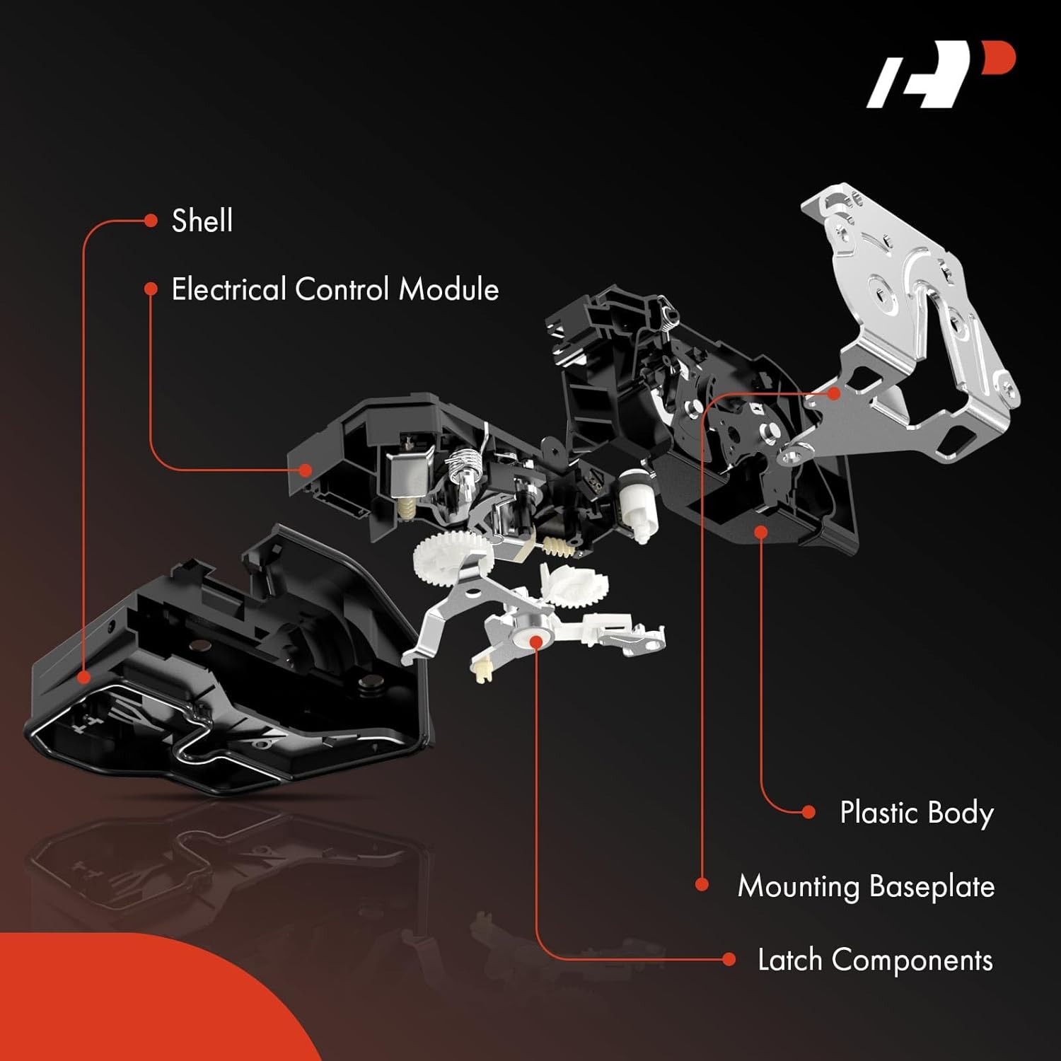 A-Premium Rear Right Passenger Side Door Lock Actuator Compatible with Toyota Tundra 2007-2019, Sequoia 2008-2019