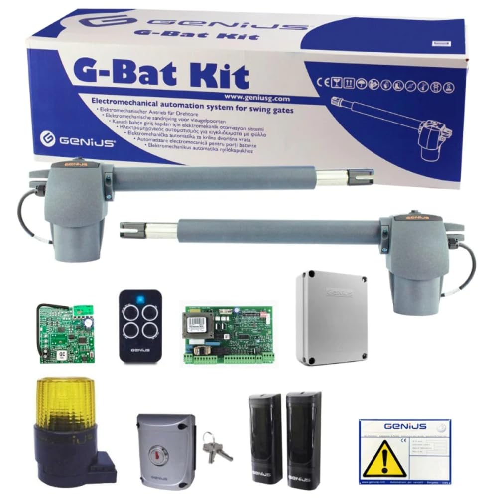 Kit Motorisation Genius G-Bat 400 Pour Portail 2 Vantaux Jusqu'à 8 M - Neuf En Boîte