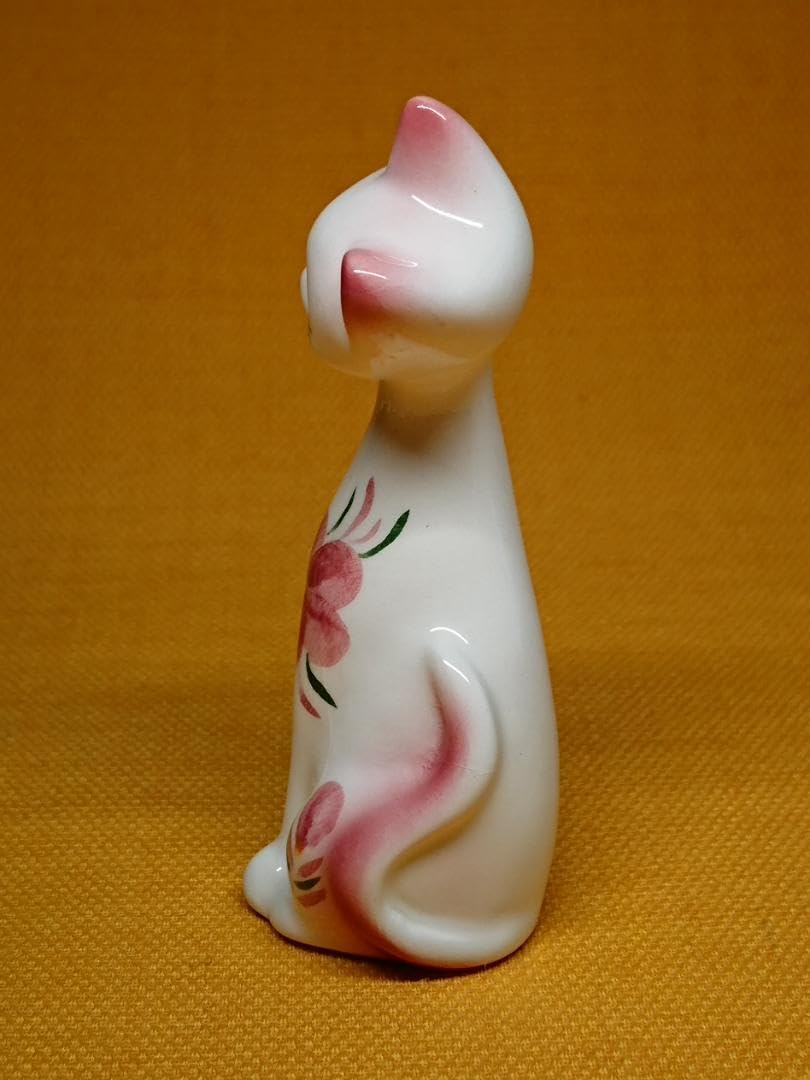 Amazon.co.jp: ネコ 猫 シャム猫 陶器 昭和レトロ 置物 インテリア