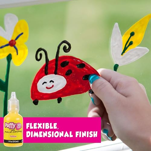 Miniatura 8 de Puffy Bulk Buy Paint - Juego de 30 pinturas 3D no tóxicas de alta calidad. Seguro para niños, ideal para proyectos escolares, permanente en tela,