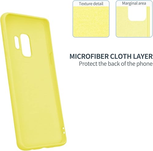 Miniatura 5 de Boaixiaen Funda para Samsung Galaxy S9, silicona líquida, delgada, suave, protección de cuerpo completo, a prueba de golpes, para Galaxy S9 de 5.8