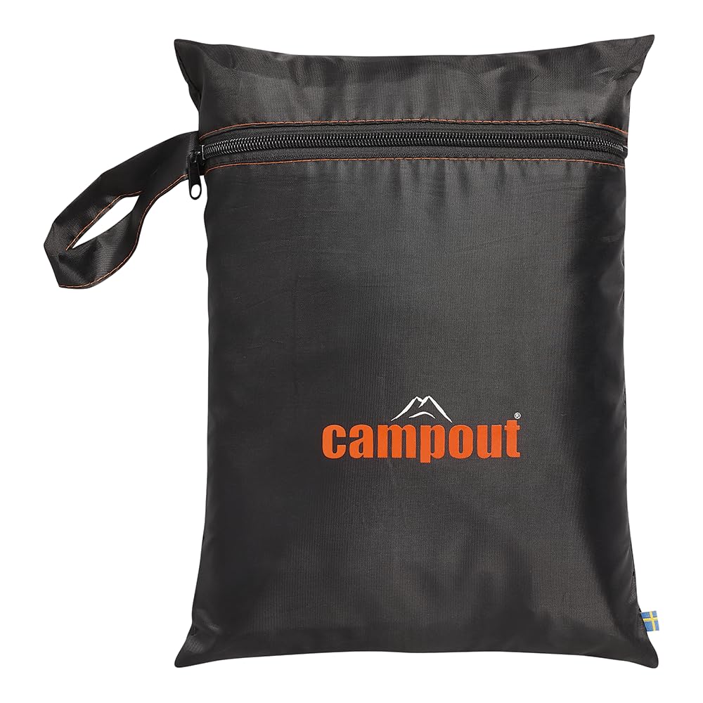 Campout Housse vélo - Universelle - Porte-vélos - pour 1 ou 2 vélos - Housse de Protection - Imperméable - Sac de Rangement Inclus - Compartiment pour Panneau d'avertissement
