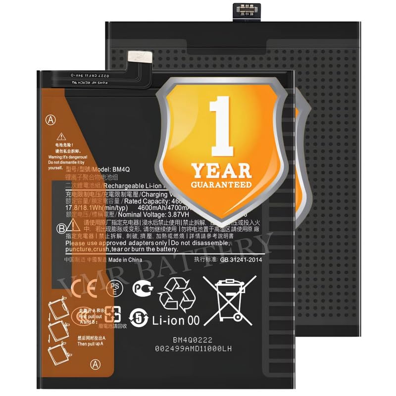 Image of Original BM4Q Battery Compatible for Xiaomi Poco F2 Pro (M2004J11G) | Redmi K30 Pro - (4700mAh) - 1 Year Warranty K7