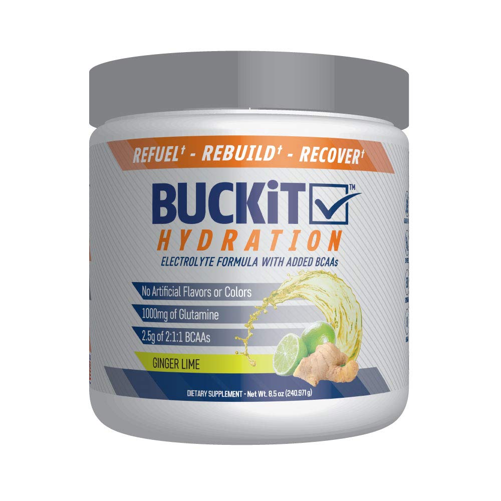 Buy BUCKiT Hydration, Natural Hydration Powder with BCAAs, Advanced