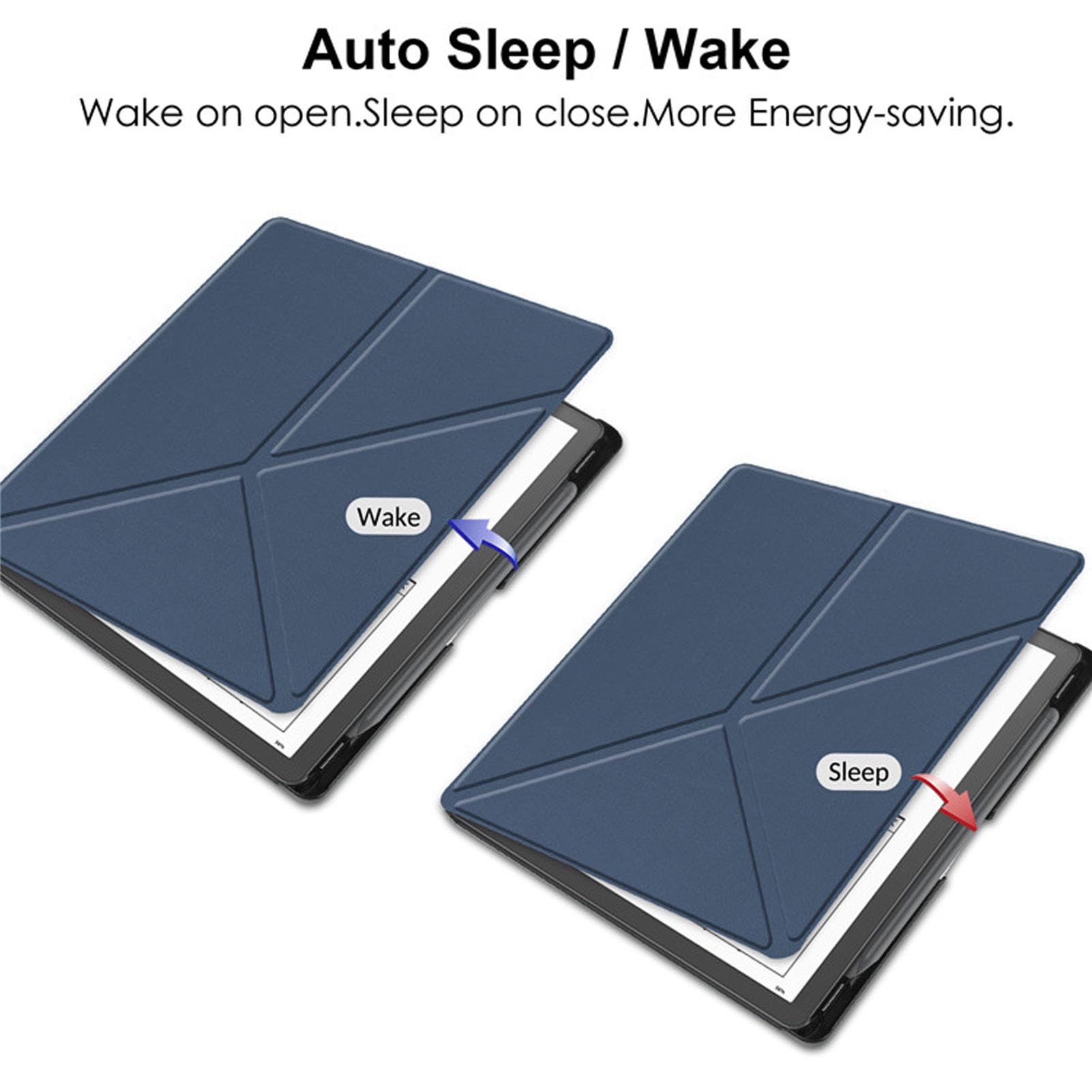Generic Custodia per Kindle Scribe, Protezione Sottile e Leggera, Riattivazione Automatica del Sonno e Slot per Penna, Copertura del Supporto per Lettore di Libri Elettronici da 10,2 Pollici per