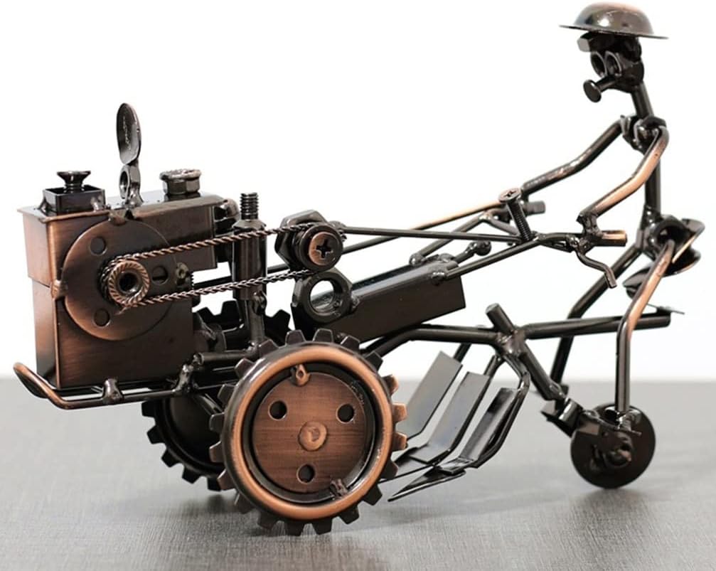 FOMIYES Vintage Iron Tractor Model Retro Desktop Ornament for Home Decor Creative for Indoor Atmosphere for Friends for Office and Desk Decoration