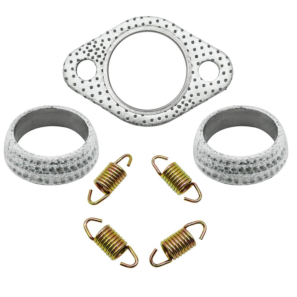 Guarnizione scarico marmitta Kit di ricostruzione molla adatto per Polaris Scrambler 500 Sportsman 400 450 500 2001-2014 Ranger 400 425 500 Hawkeye 400 Worker 500 3085075