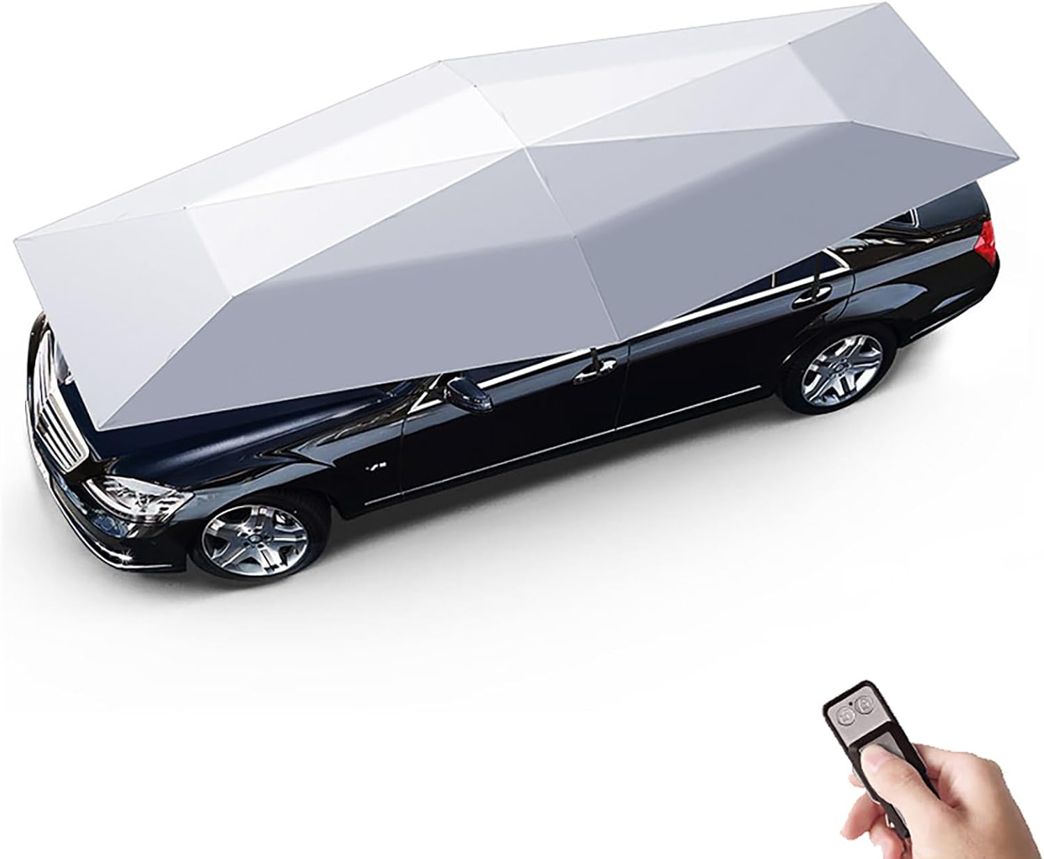 Fully Automatic Car Tent Removable Carport Folding Portable Car Protection Car Umbrella Sun Protection Car Awning Cover with Remote Control Blue 188 in Fully Automatic Car Tent Removable Carport Folding Portable Car Protection Car Umbrella Sun Protection Car Awning Cover with Remote Control Blue 188 in