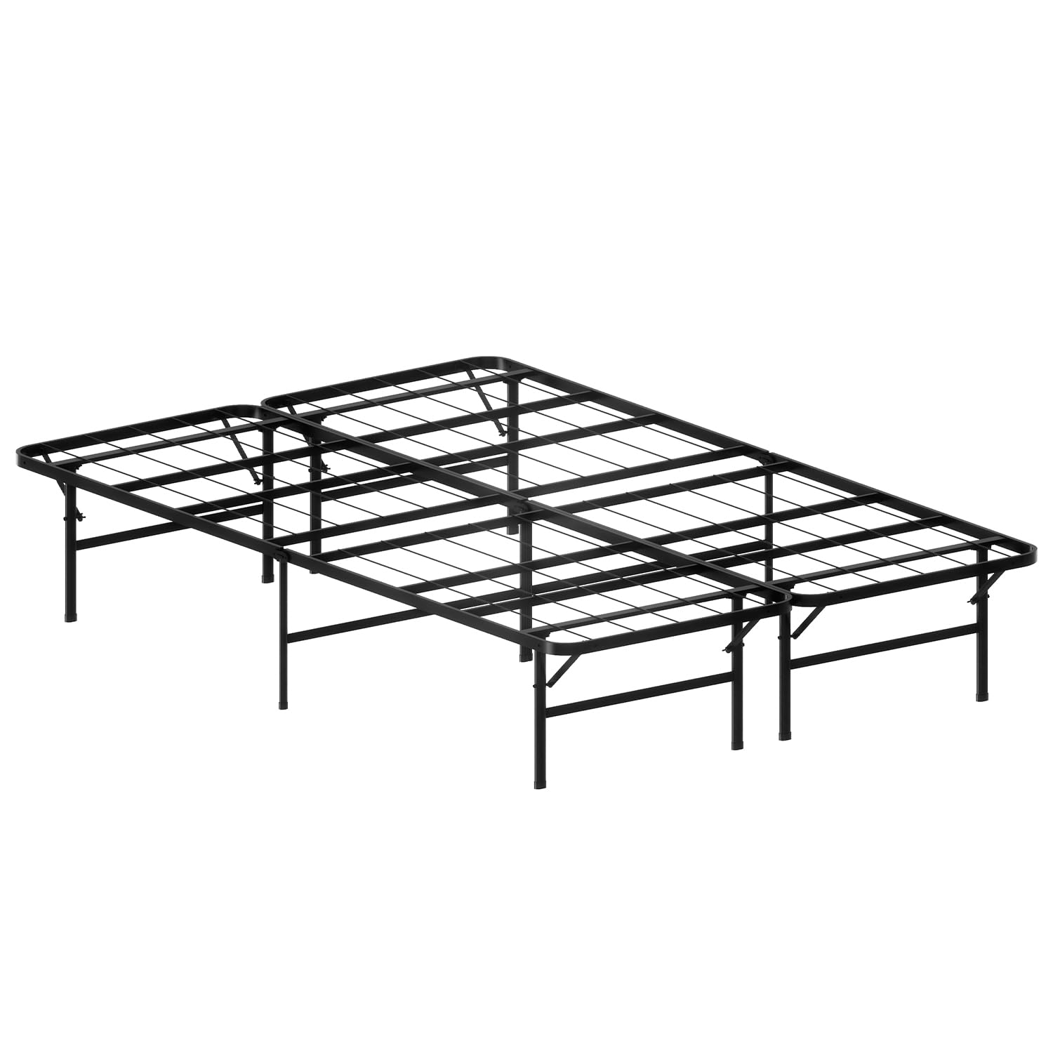 14IN Full Bed Frame Metal Platform Bed Frame 14.2 Inch Classic Mattress Foundation Storage Space Under The Bed Heavy Duty Frame Bed&Noise Free&Box Spring Replacement &Easy Assembly,Full