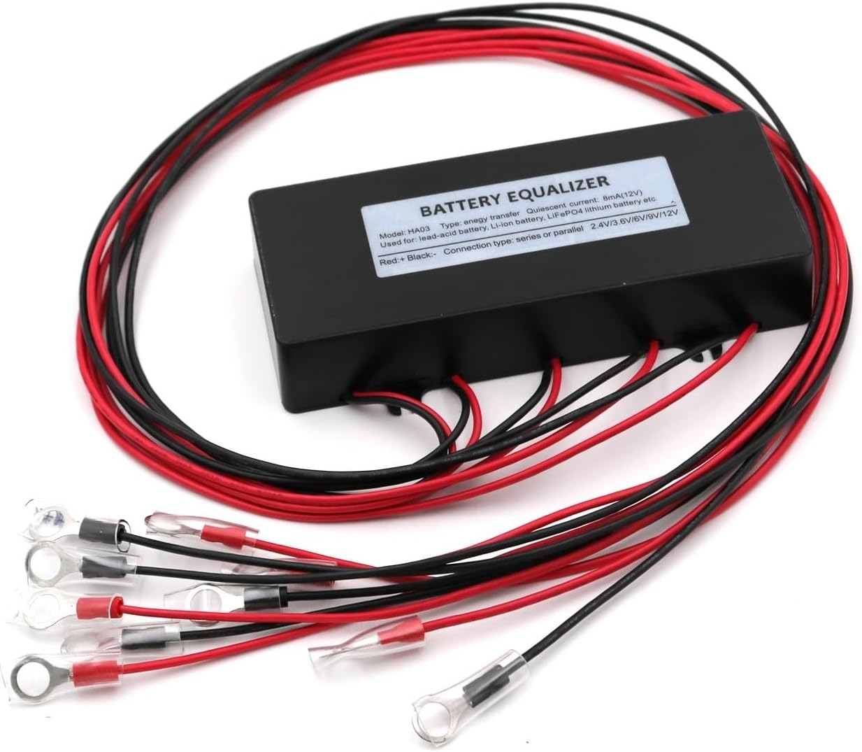 Battery Equalizer HA03 HC03 Voltage Controller Battery Equalizer Batteries Balancer Lead Acid Battery Parallel Series 24V 36V 48V 60V Battery Voltage Balancer(HA03)