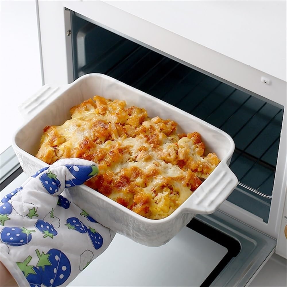 Plaque de cuisson for four à double oreille en céramique 1400ML/2800ML Pain(Grand)