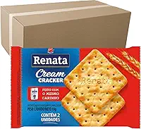 Biscoito Cream Cracker Renata Caixa Com 180 Sachês