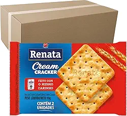 Biscoito Cream Cracker Renata Caixa Com 180 Sachês