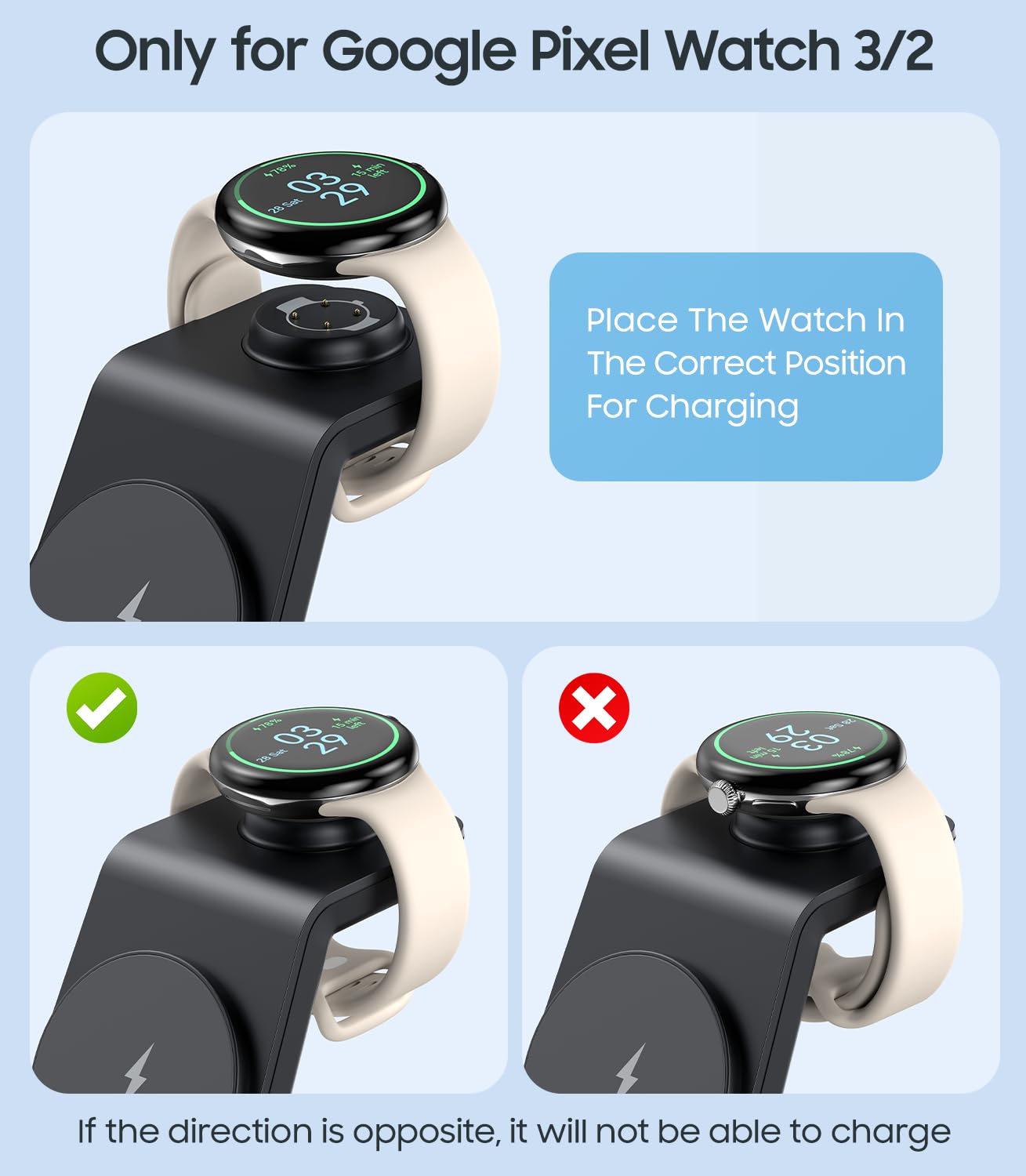 Pixel Watch Pixel Wireless Fast Charging SwanScout In USB C