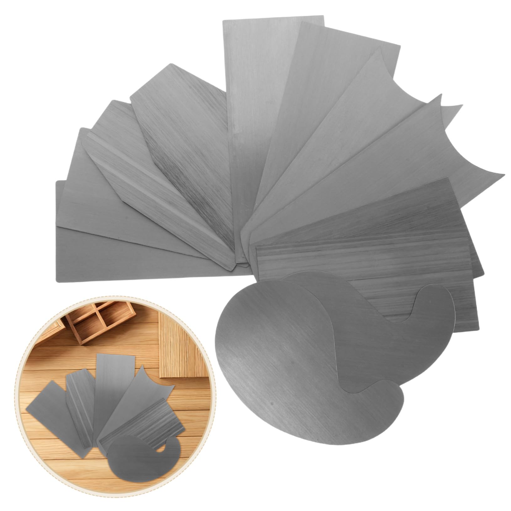 Angoily 2 Juegos De Raspadores De Raspadores De Precisión Para Carpintería Accesorios De Carpintería Kit De Herramientas Herramienta Para Pulir
