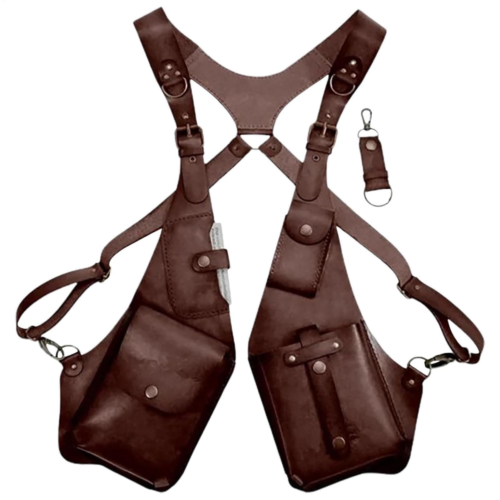 Riñonera Axilar Cartera Steampunk De rol | Arnés Antirrobo Para Cosplayers Artistas Viajeros Vacaciones Trabajo Diario Senderismo Eventos Temáticos Mascaradas