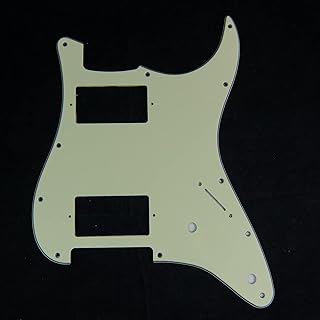 Custom Guitar Pickguard For Strat HH 2-pot Layout, 3ply Mint Green