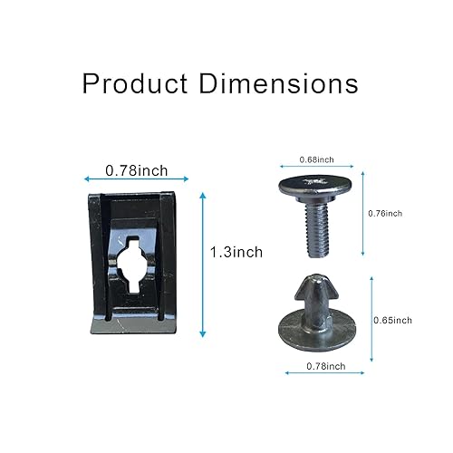 Vista 2 de 6 piezas de pasador de clip de cubierta de acceso del motor del radiador 90674-TY2-A01 2 piezas de perno de cubierta inferior del motor