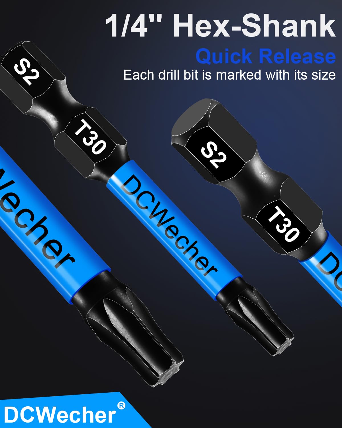 DCWecher T30 Torx Bit Set - 10 Pack -2