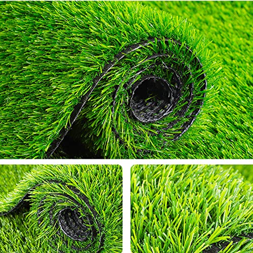 Fasmov Green Artificial Grass Rug Grass Carpet Rug 3.2' x 6.5', Realistic Fake Grass Deluxe Turf Synthetic Turf Thick Lawn Pet Turf -Perfect for Indoor/Outdoor by Fasmov - Image 4