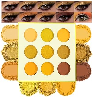 Paleta de sombra de ojos mate de oro amarillo...