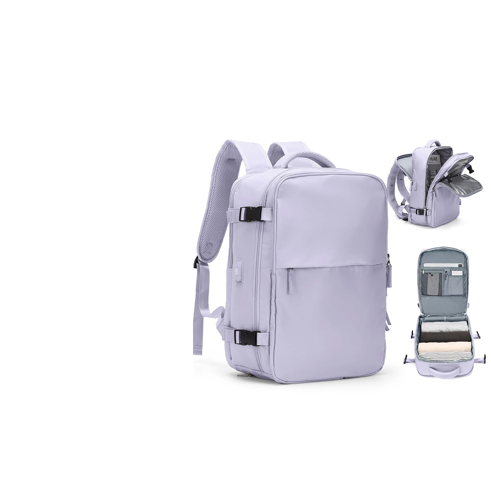 Zaino Bagaglio a Mano Ryanair 40x20x25 Zaino Aereo Borse da Cabina per Easyjet 45x36x20 Zaino da Viaggio donna con porta ricarica USB, Borsa da Viaggio aereo Zaino Computer Impermeabile Casual Daypack