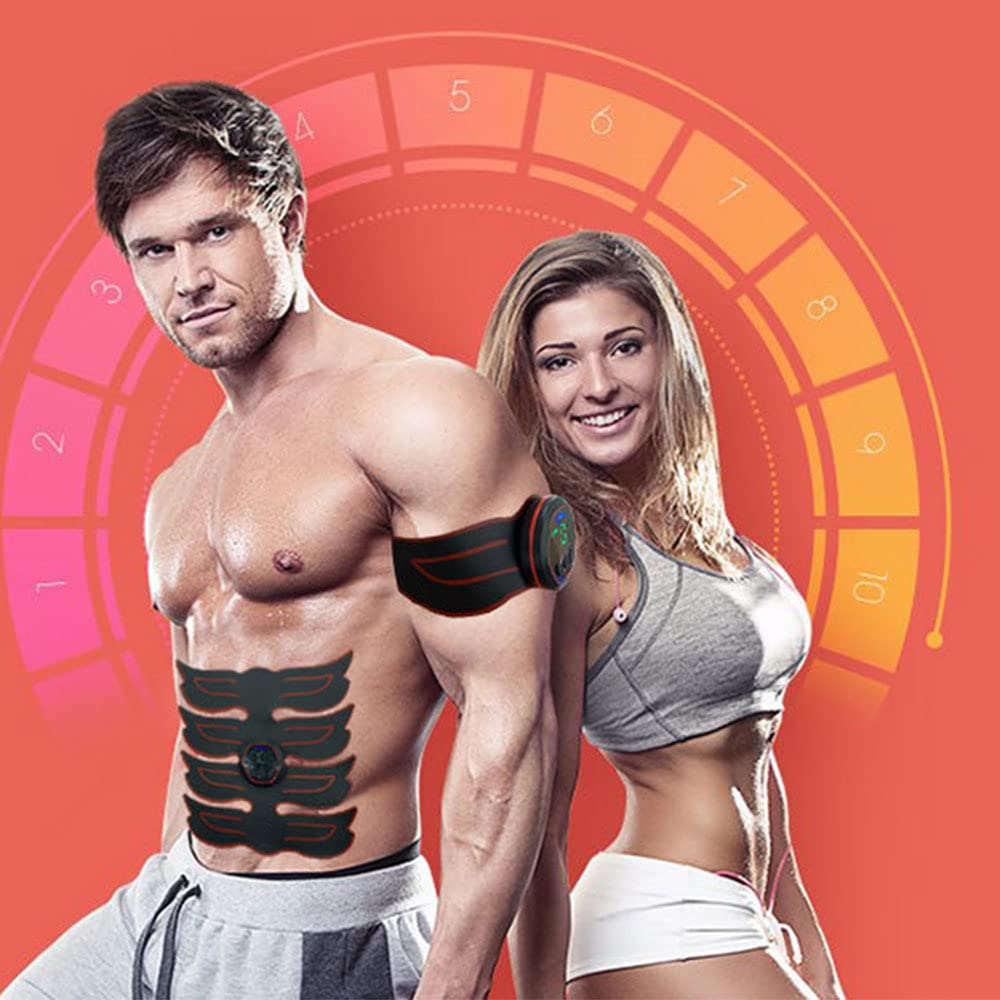 XININ 6 modalità ABS ABS Addominal Muscle Trainer Smart Digital Display Digitale Ricaricabile Addominal Muscle Stimolatore EMS Massage Belt Belt Home Belt Fitness