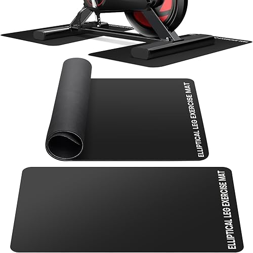 Miniatura 13 de Alfombrilla elíptica para debajo del escritorio, equipo de ejercicio antideslizante para bicicleta Peloton, pequeña alfombrilla de ejercicio para