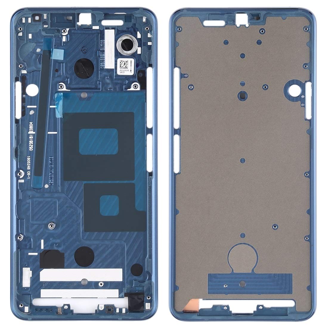 Châssis interne de précision pour ecran LG G7 ThinQ couleur Blue