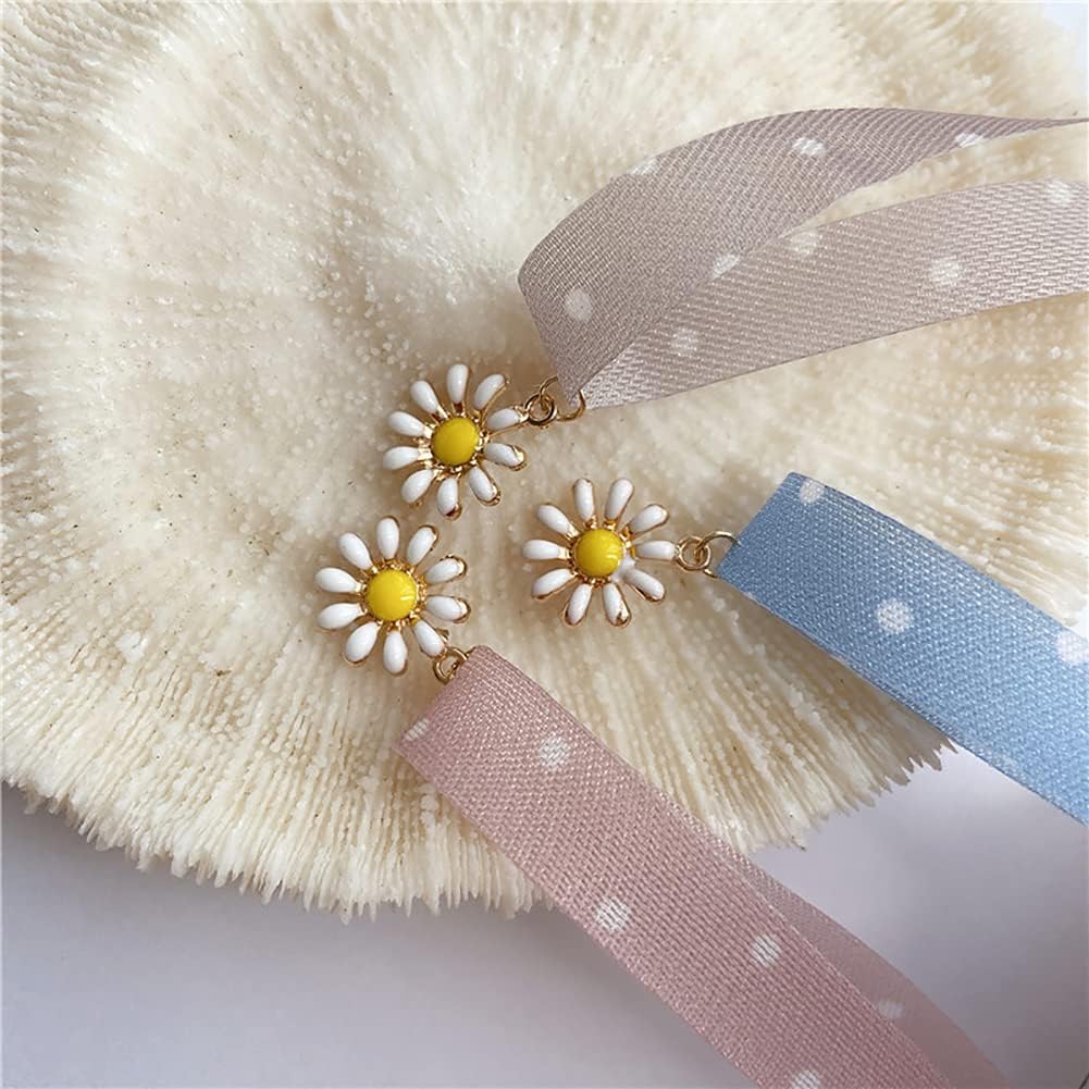 30 Pcs Enamel Daisy Flower Charms Necklace Bracelet Pendants Beads with Hole for Jewelry Making DIY Crafts - Image 3