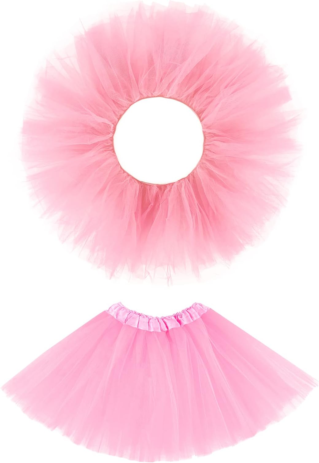 Jane Shine 5 Layers Adult Ballet Tutu Skirt and Baby Girl 3 Layers Tulle Tutu Dress