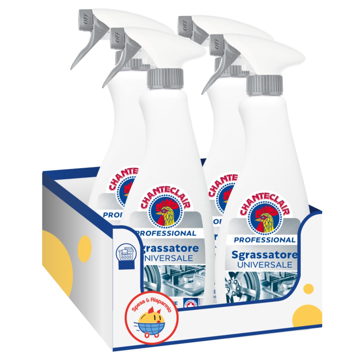 Sgrassatore Universale Professionale 700ml – Extra Forte – Pulizia Profonda (4 pezzi)