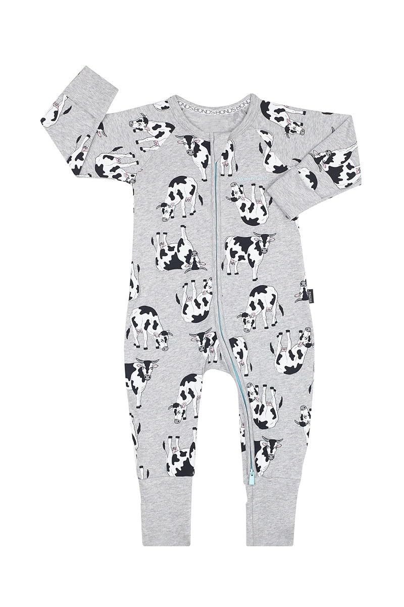 BondsZip Wondersuit - Amoosing Cows New Grey Marle, Camo Sssnake