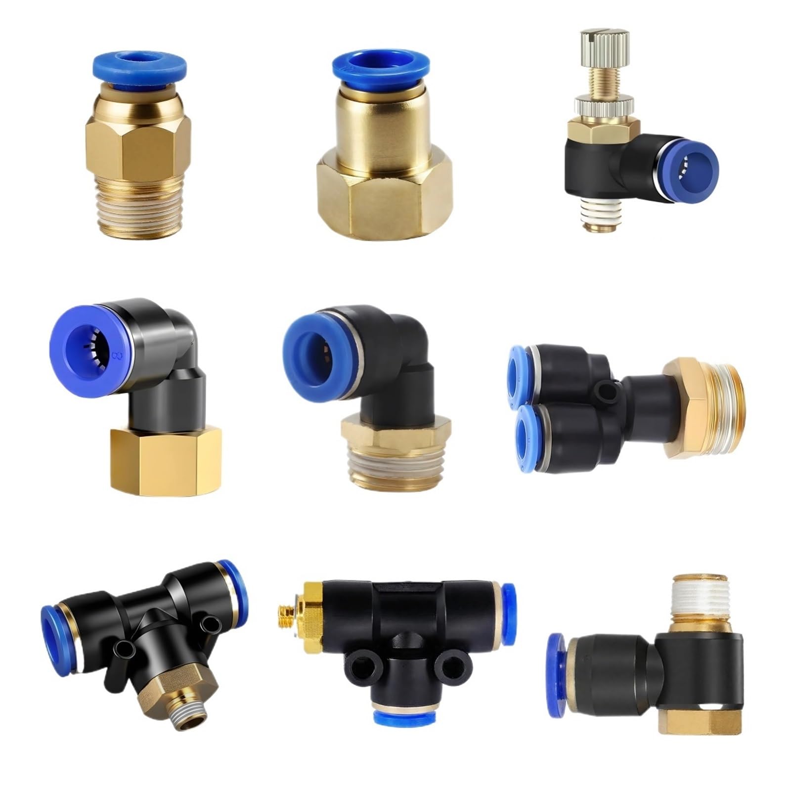 Nhestygbt 6-02 (6Mm-1L4) Pneumatic Air Connector Fitting Pc/Pcf/Pl/Plf 4Mm 6Mm 8Mm Thread
