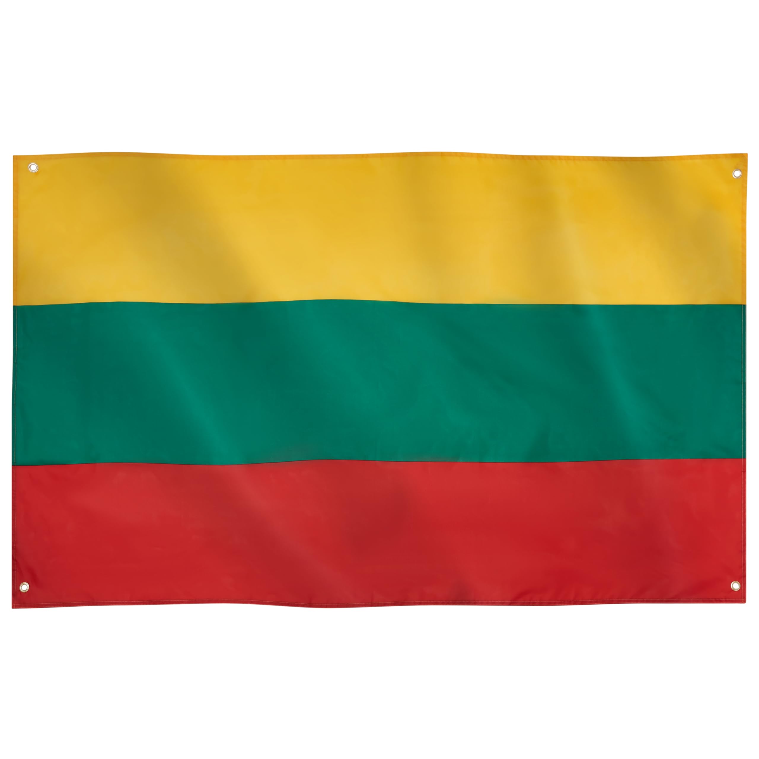 Runesol Lithuania flag, 91x152cm, 3ft x 5ft, 4 Grommets, Eyelet in Each Corner, Lithuanian Republic Premium Flag, Inside