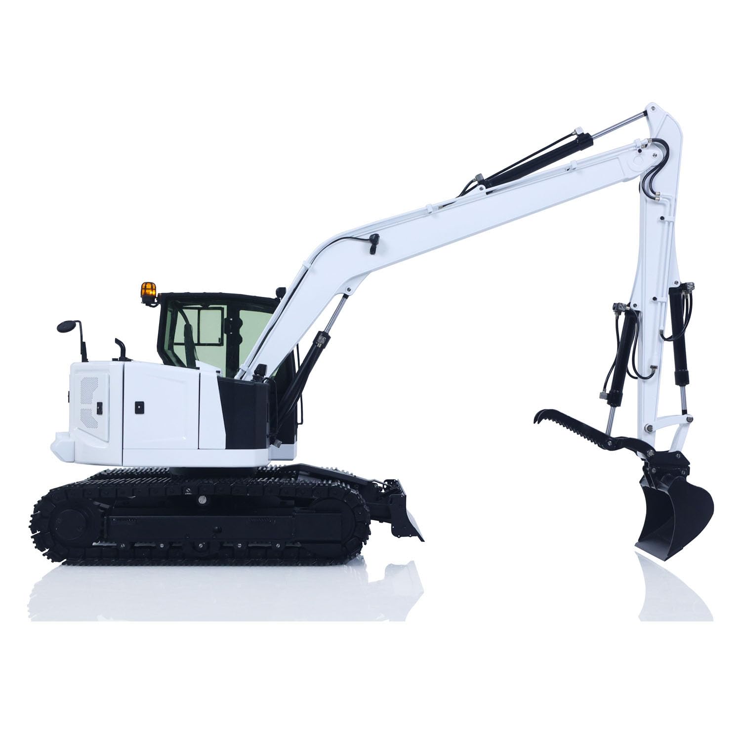 TOUCAN RC HOBBY Escavatore idraulico radiocomandato 1/14 C308 RC, braccio allungato, 4 valvole, 30 A, ESC senza spazzole, pala in metallo CNC, cambio rapido RTR
