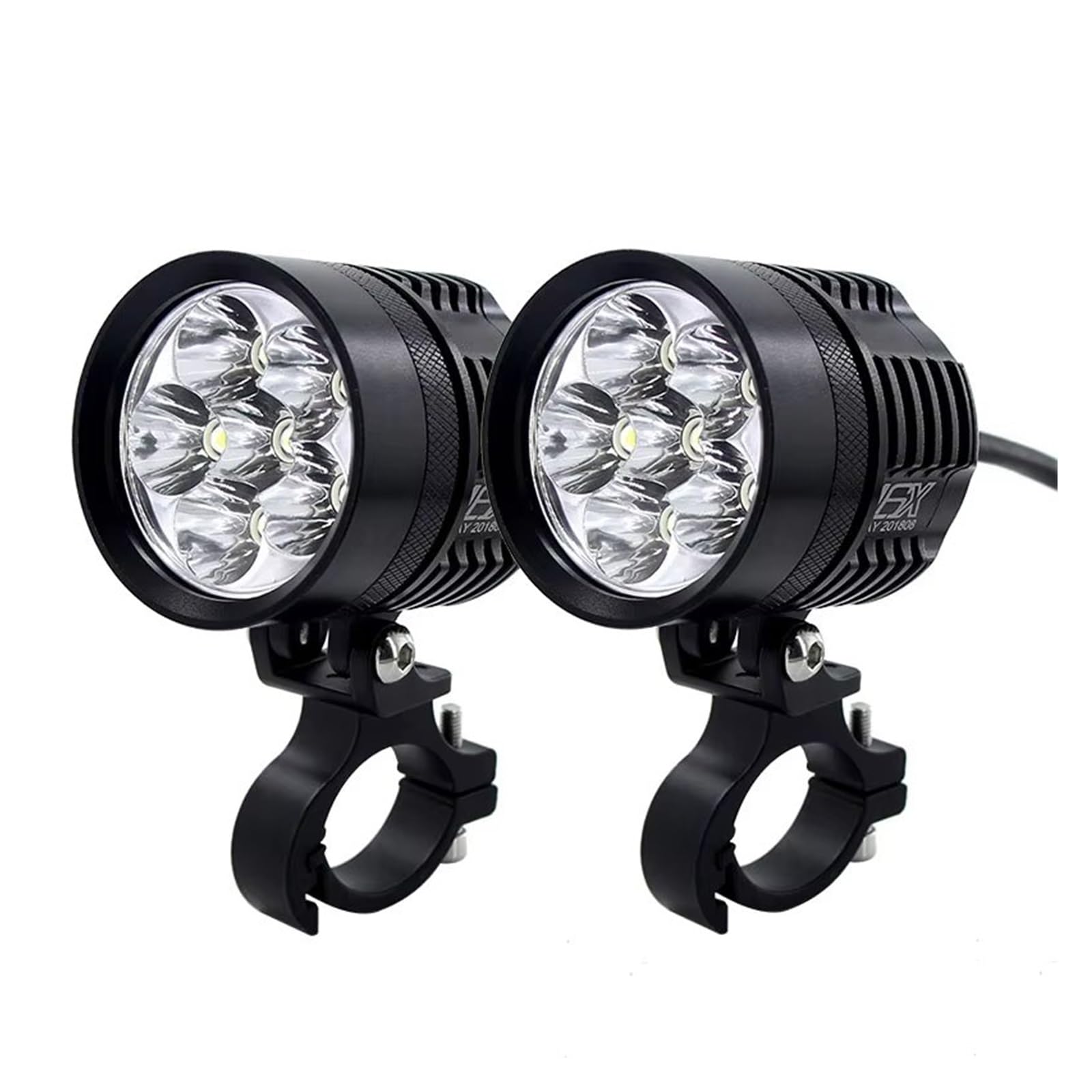 Proyector Moto 2 Bombillas LED para Faros Delanteros Bicicleta 12 000 LM 6000 K Resistentes Al Agua para Conducción Antiniebla Exteriores DRL 12 V Faro Motocicleta