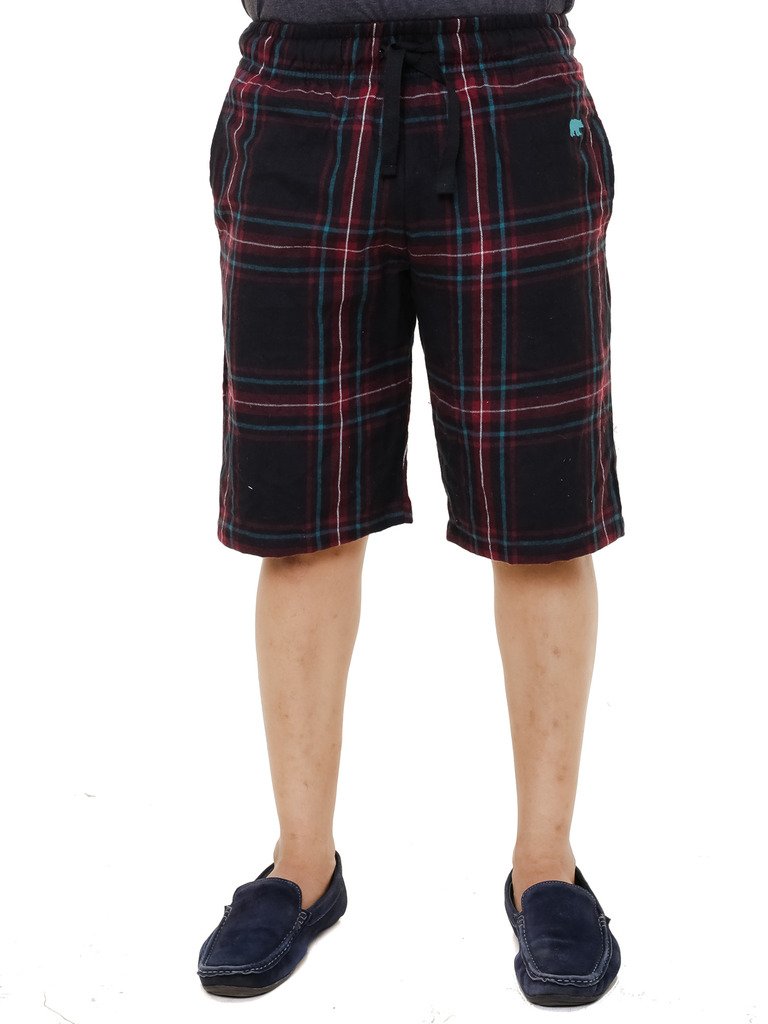 twist Mens Multicolor Checked Cotton Comfort Night Western Global Desi Wear Pyjama Shorts-picture-29