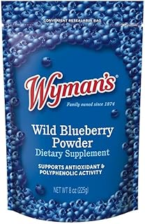 Wild Blueberry Powder | 100% Wild Blueberries | Antioxidant Activity | Great for Smoothies or Baking | Resealable Pouch - 8oz