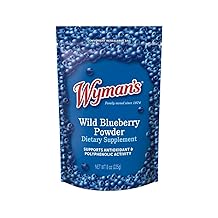 Wymans Wild Blueberry Powder - 100% lesn&iacute; borůvky, bez přidan&eacute;ho cukru, antioxidačn&iacute; aktivita, uzav&iacute;rateln&yacute; s&aacute;ček - 8 oz