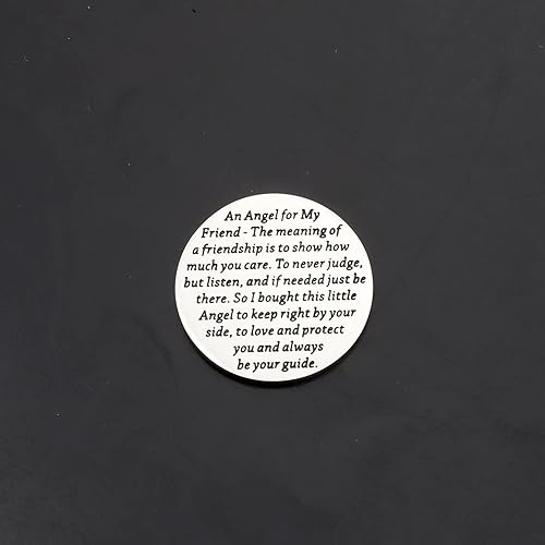Miniatura 3 de TIIMG Ángel de la guarda Ángulo de moneda, regalo de protección, regalo inspirador para mejor amigo