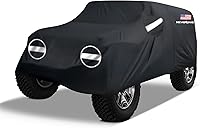 Vista 1 de NEVERLAND Funda para coche para Jeep Wrangler de 2 puertas, fundas impermeables para coche, protección contra el sol y la lluvia para Jeep Wrangler