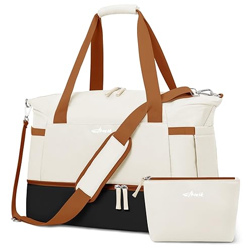 Gym Bag for Women, Personal Item Travel Bag with Shoes