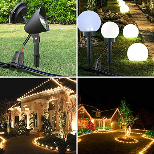 Hyefomw Low Voltage Landscape Lights Cable Connectors 12-16 Gauge Landscape Wire Connector Outdoor Led Low Voltage Landscape Lighting Path Garden Yard Flood Spotlights #TOP5