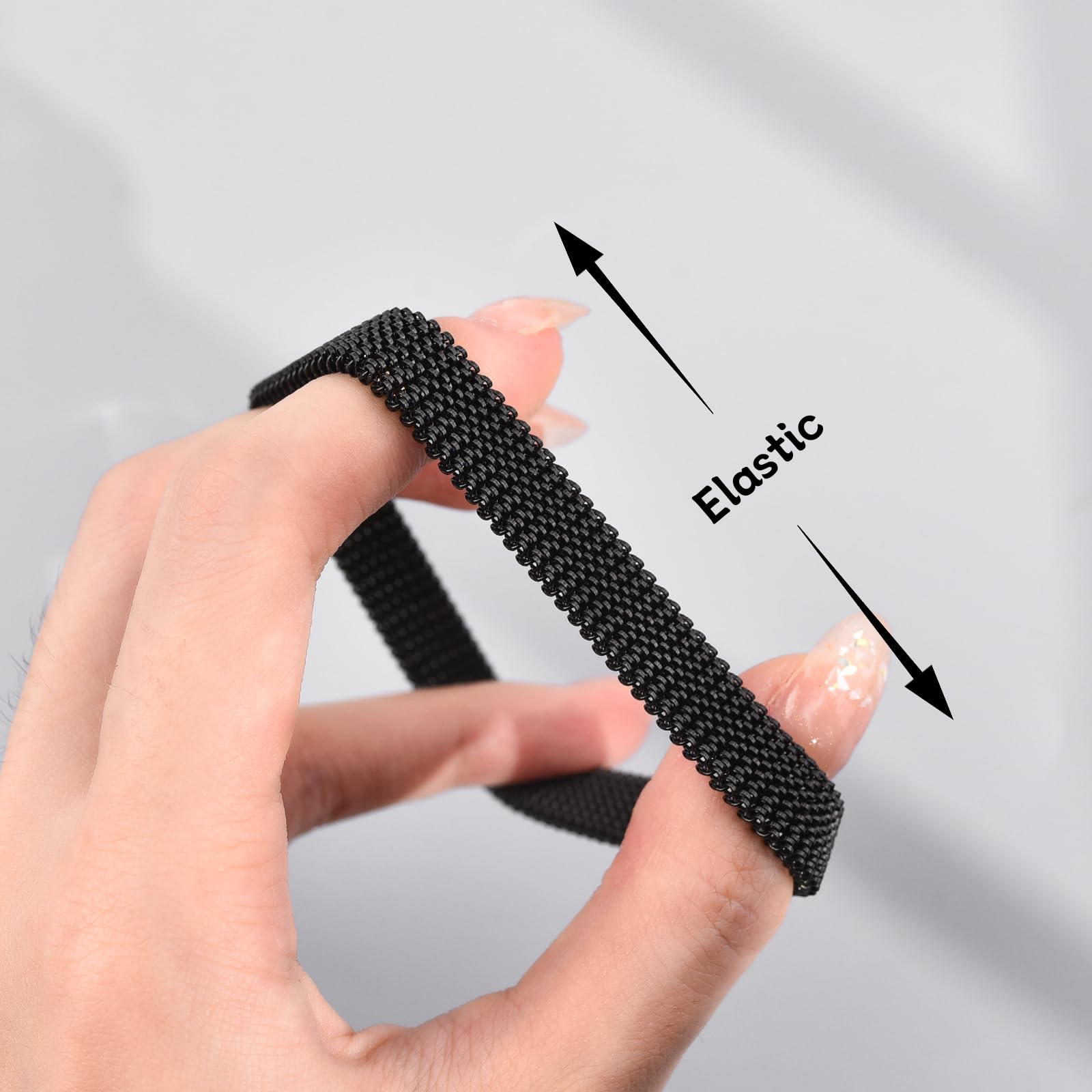 FANCIBAND Bracciale Donna Elastico Bigiotteria Bracciali Donna Acciaio Inox, Braccialetto Elasticizzato Donna Regalo Donna per Se Stessi Amica Sorelle Fidanzata Moglie Mamma e Figlia