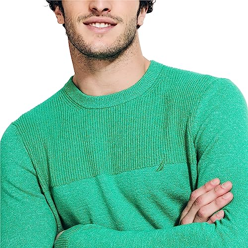 Nautica Men's Sustainably Crafted Textured Crewneck Sweater3
